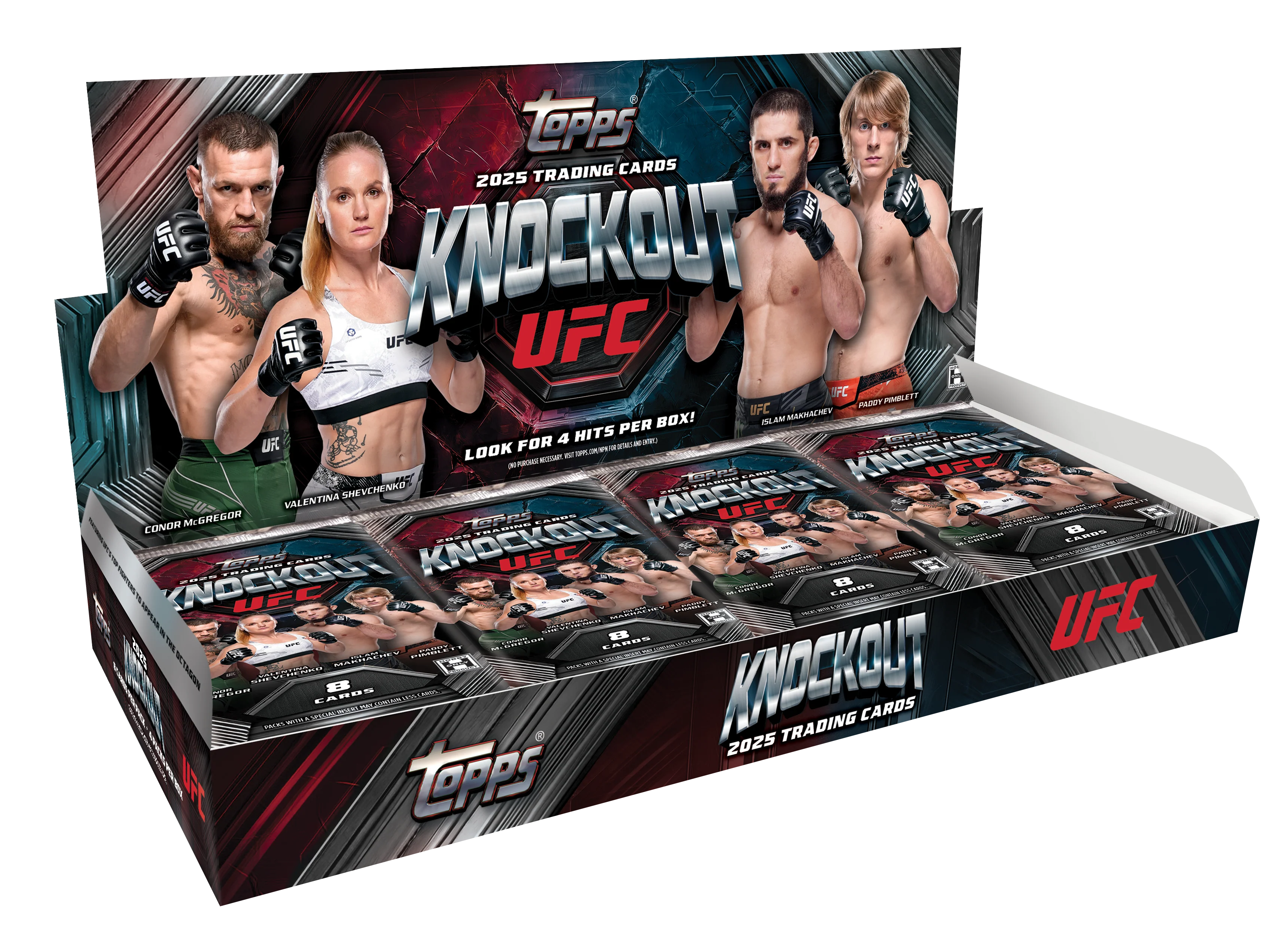 Box Caja Cromos 2025 Topps Knockout UFC Hobby