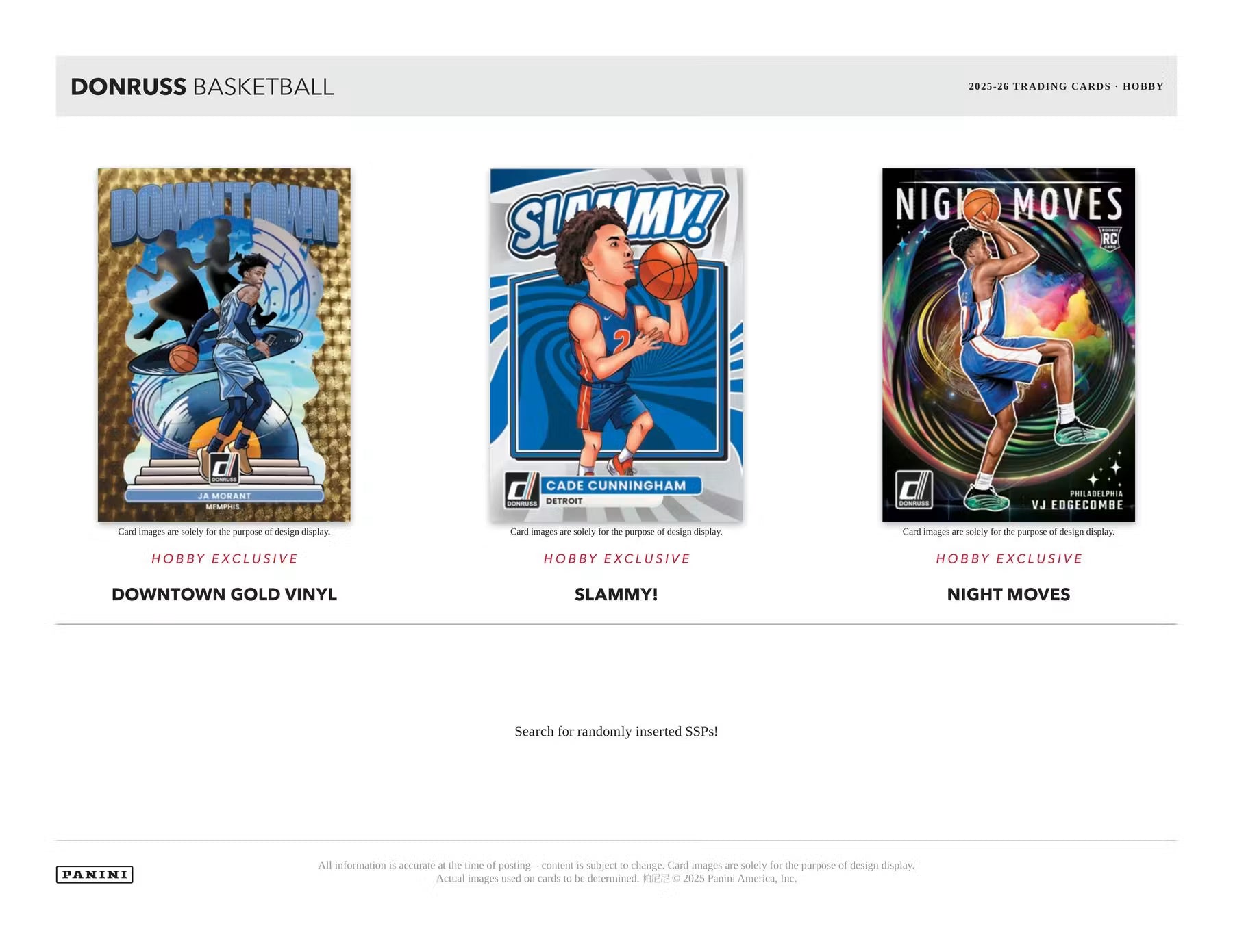 Box Caja Cromos 2025-26 Panini Donruss Basketball Hobby Box