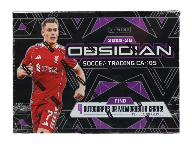 Box Caja Cromos 2025/26 Panini Obsidian Soccer Hobby Box