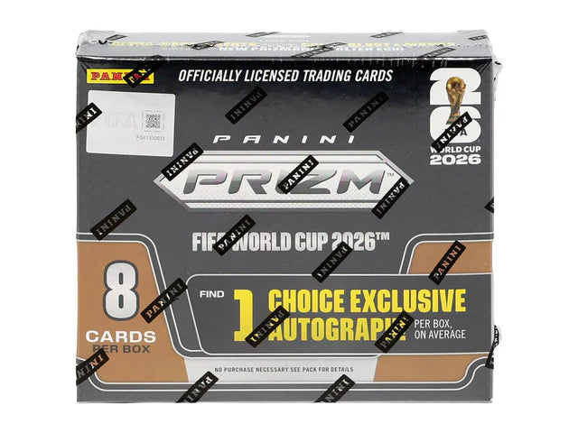 Box Caja Cromos 2026 Panini Prizm FIFA World Cup Soccer Choice