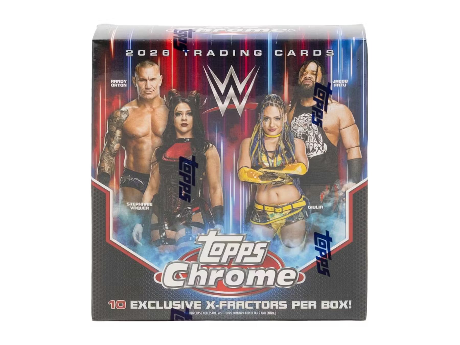 Box Caja Cromos 2026 Topps Chrome WWE Wrestling Mega Box
