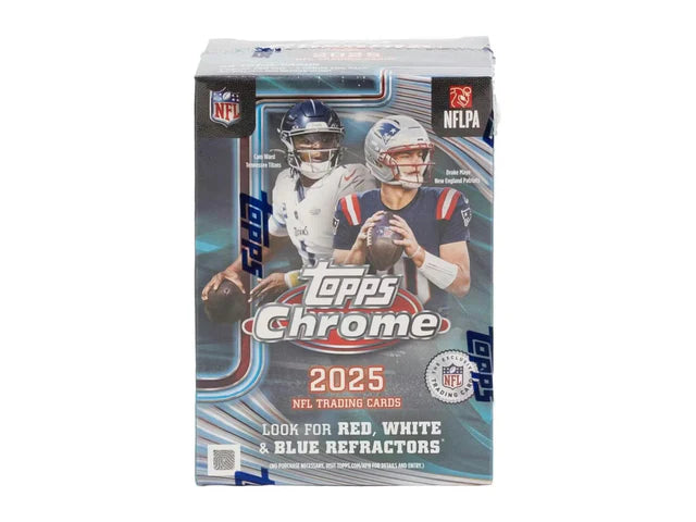 Box Caja Cromos 2025 Topps Chrome NFL Football Blaster