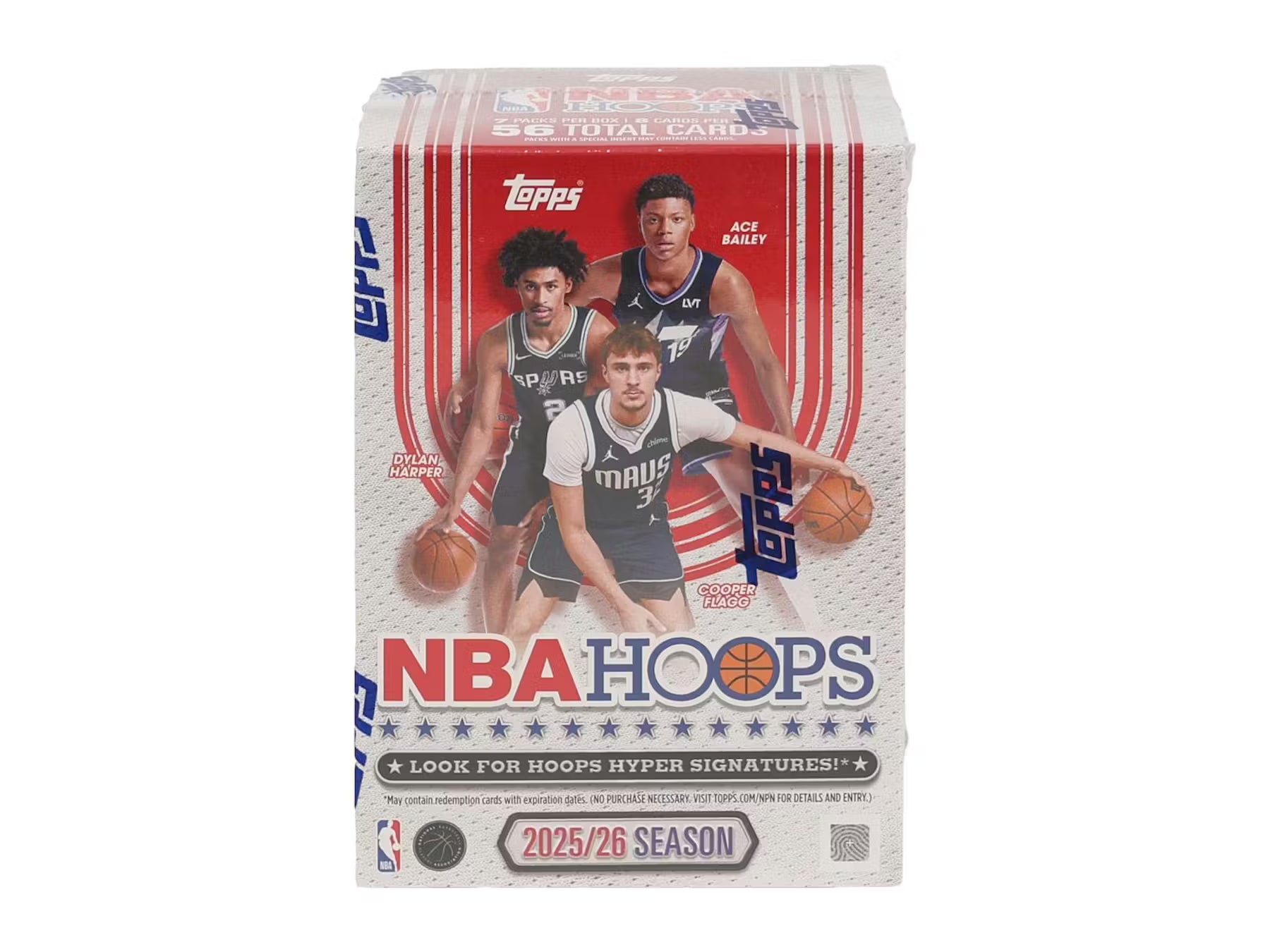 Box Caja Cromos 2025-26 Topps Hoops Basketball Value Box