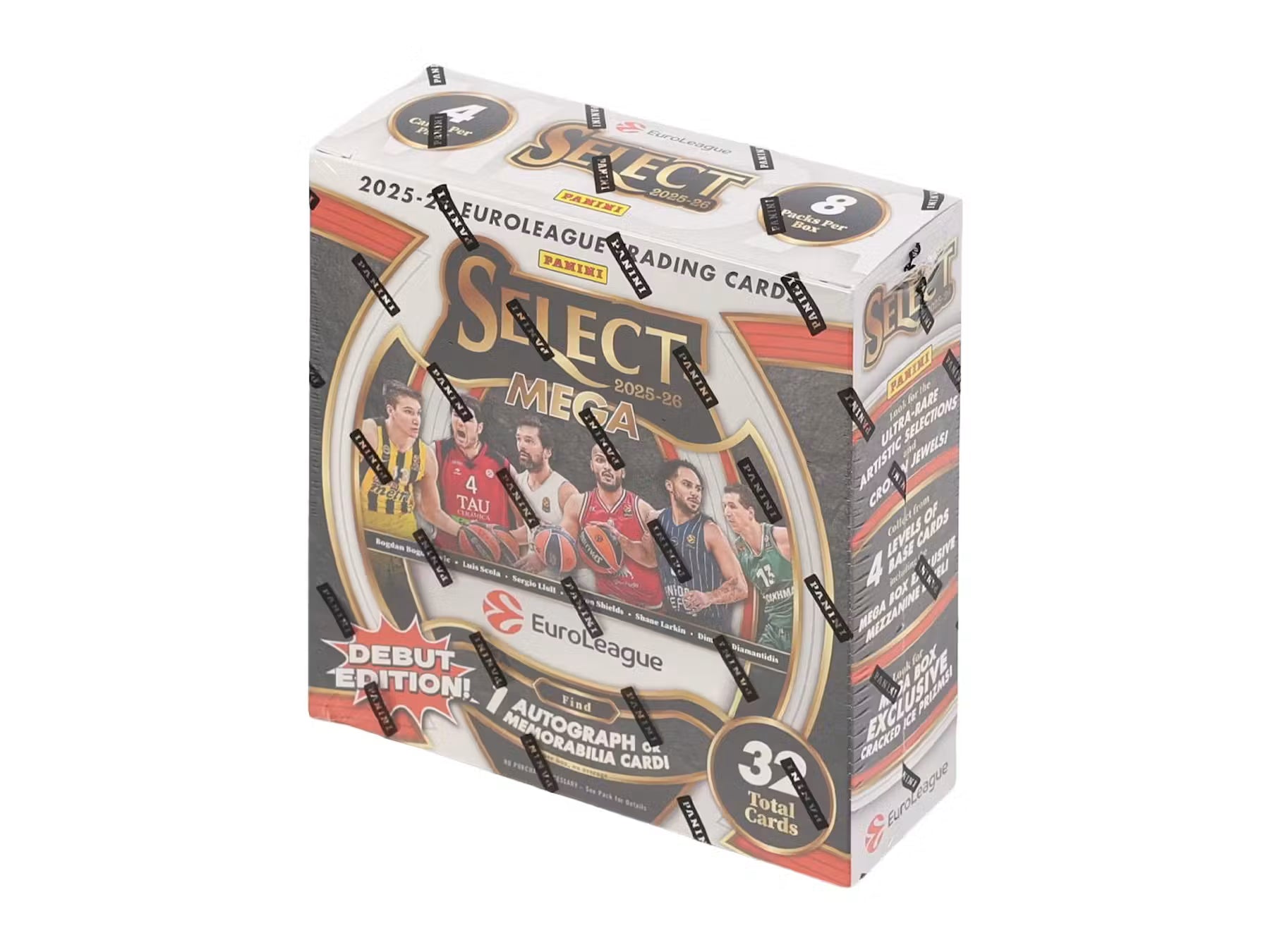 Box Caja Cromos 2025-26 Panini Select EuroLeague Basketball Mega Box