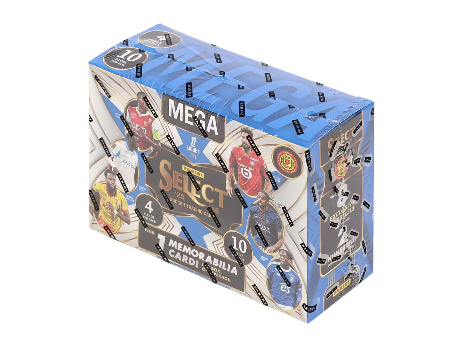 Box Caja Cromos 2025-26 Panini Select Ligue 1 Soccer International Mega Hobby Box