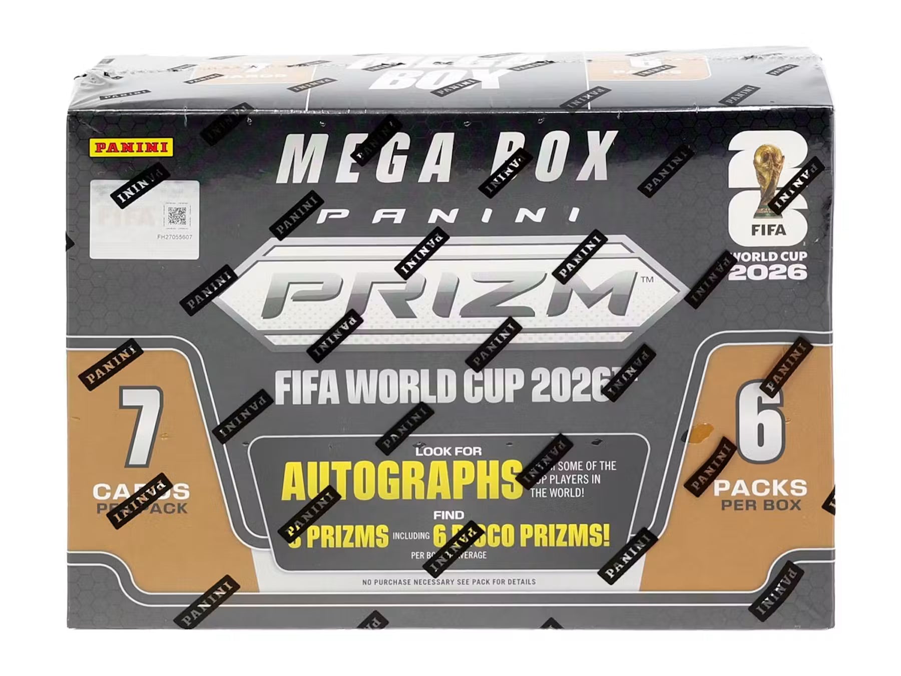 Box Caja Cromos 2026 Panini Prizm FIFA World Cup Soccer Mega Hobby Box