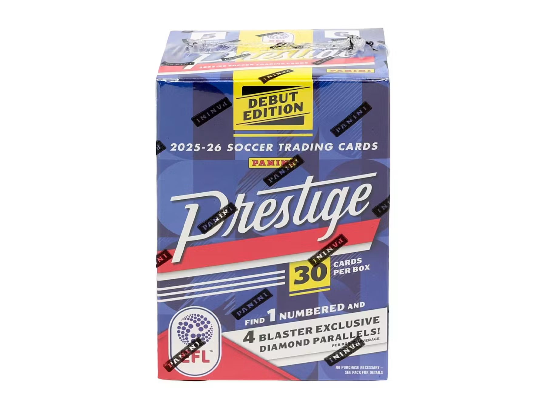 Box Caja Cromos 2025/26 Panini Prestige EFL Soccer International Blaster Box