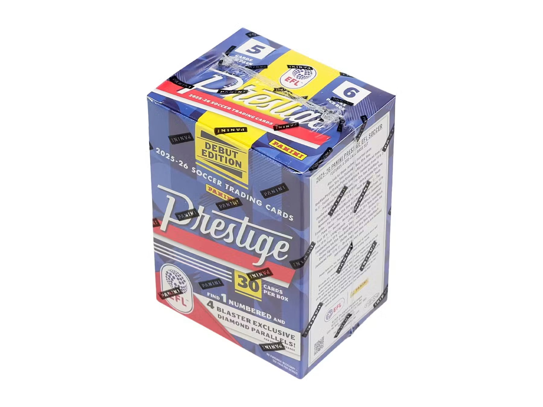 Box Caja Cromos 2025/26 Panini Prestige EFL Soccer International Blaster Box