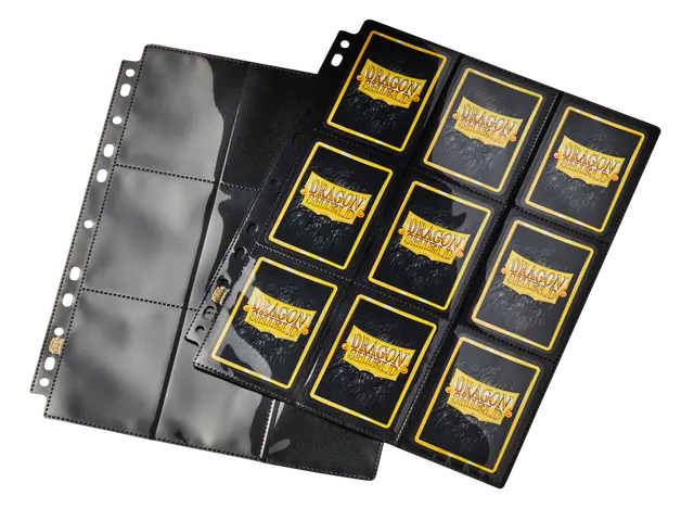 Hoja 18 Bolsillos Dragon Shield Negro (50 Pages)