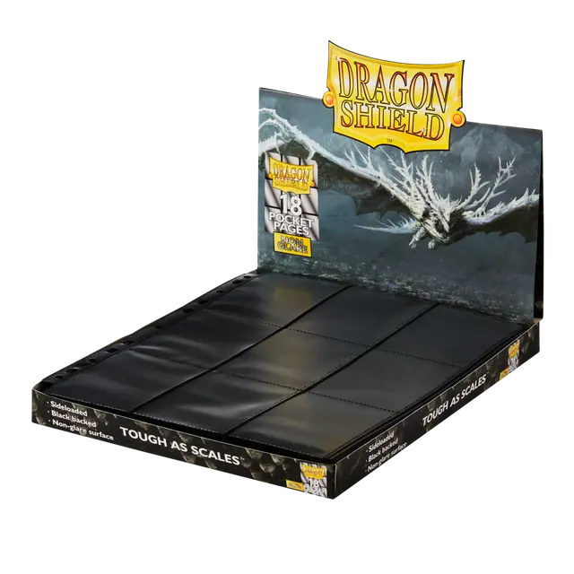 Hoja 18 Bolsillos Dragon Shield NonGlare - Sideloader Pages Display (50 Pages)