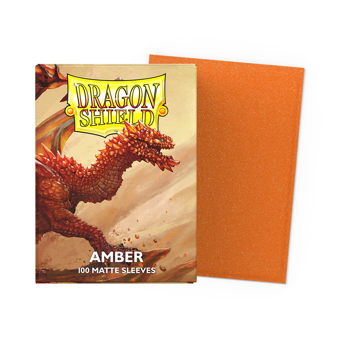 Sleeves Dragon Shield Amber - Matte Sleeves 100pcs