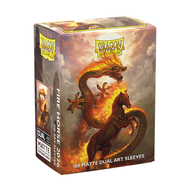 Sleeves Dragon Shield Fire Horse 2026 - Matte Dual Art Sleeves