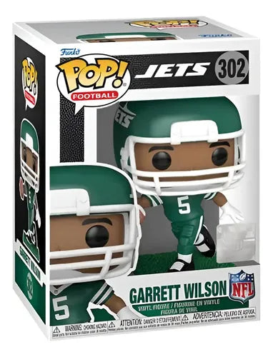 Funko Pop! NFL: Jets Garrett Wilson (Green and White Uniform) #302