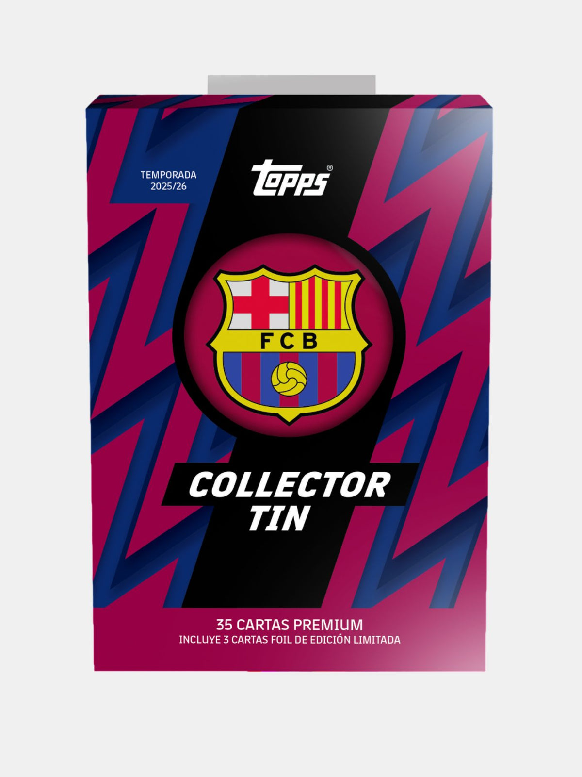 Box Caja Cromos 2025-26 Topps Soccer FC Barcelona Collector Tin