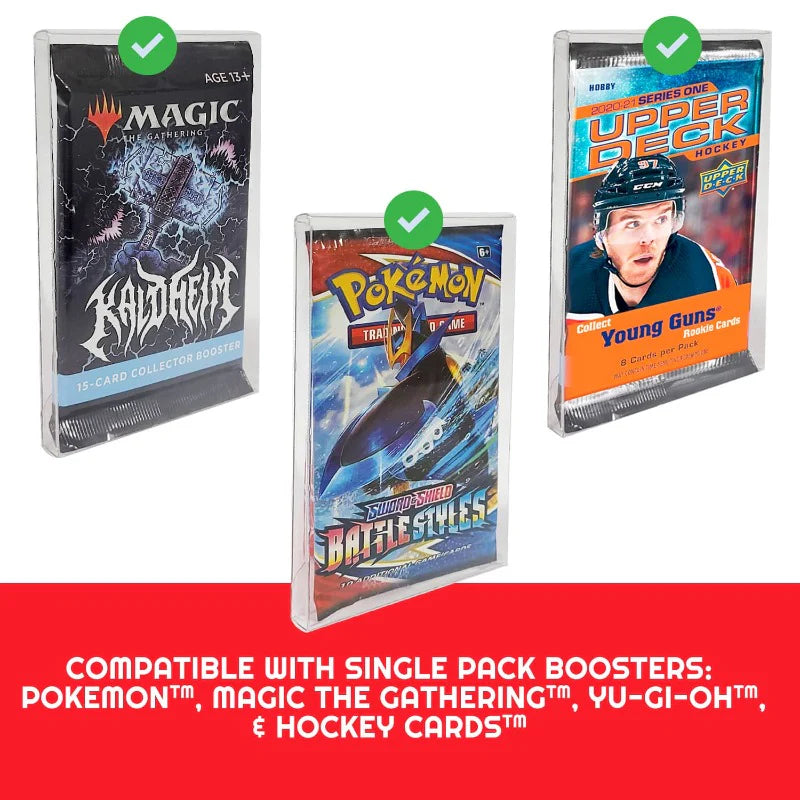 Evoretro Funda para sobres Pokemon Single Pack Booster, Magic, Yu-Gi-Oh Pack of 10