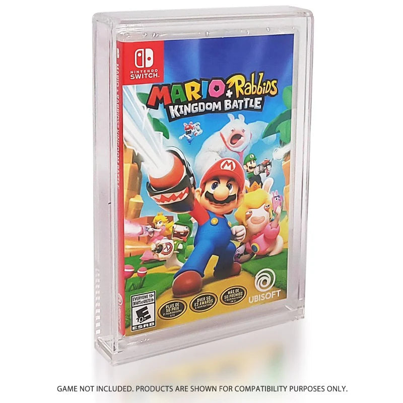 Evoretro Funda Acrilica Protector for Nintendo Switch (Game Box) 4mm Thick - Pack of 2