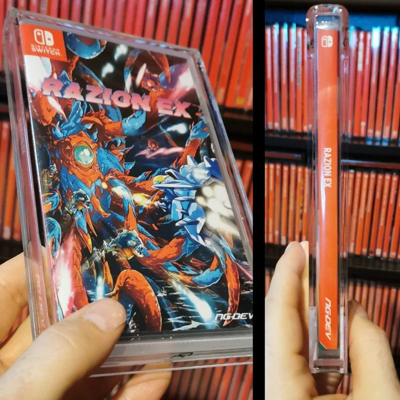 Evoretro Funda Acrilica Protector for Nintendo Switch (Game Box) 4mm Thick - Pack of 2