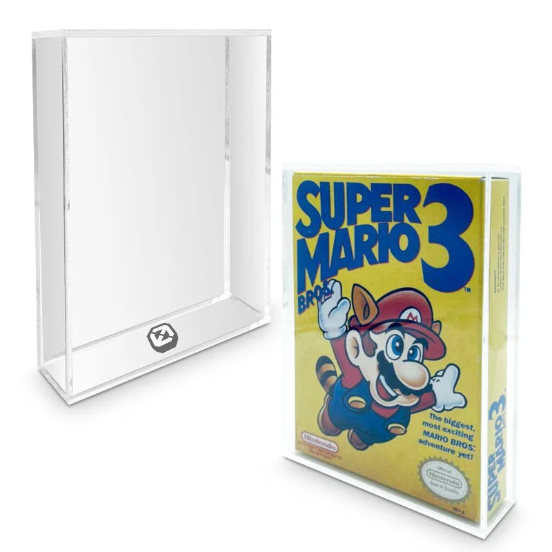 Evoretro Funda Acrilica Protector for Nintendo NES Game Box - Pack of 2