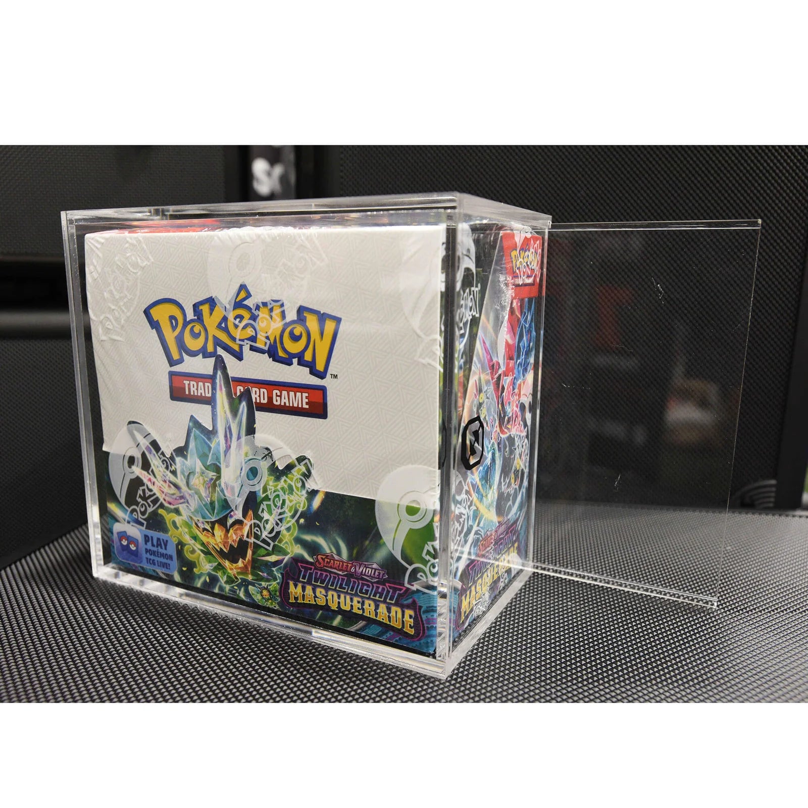 Expositor Acrilico Evoretro Pokemon Booster Box w/ Sliding Lid Anti-UV 4MM