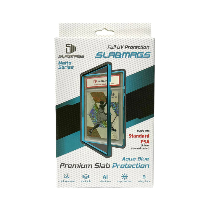 Slabmags AQUA BLUE Made For Standard PSA Slabs  (Compatible con los slabs de Standard CGC, CSG & AGS )