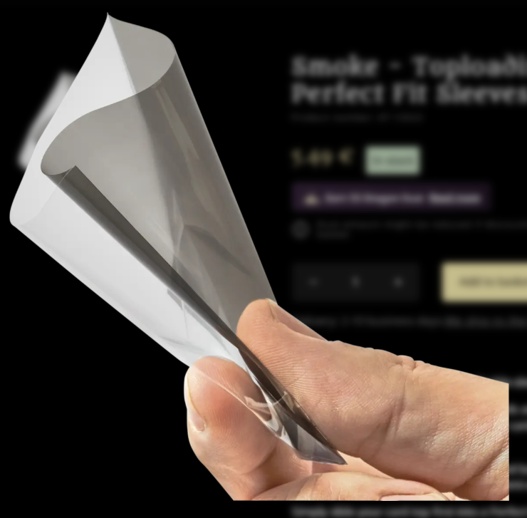 Sleeves Dragon Shield Standard Perfect Fit Sleeves - Clear/Smoke (100 Sleeves)