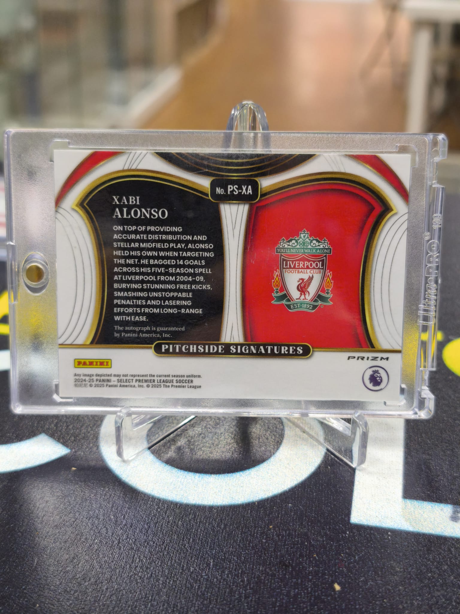 2024-25 Panini Select Premier League Pitchside Signatures Xabi Alonso