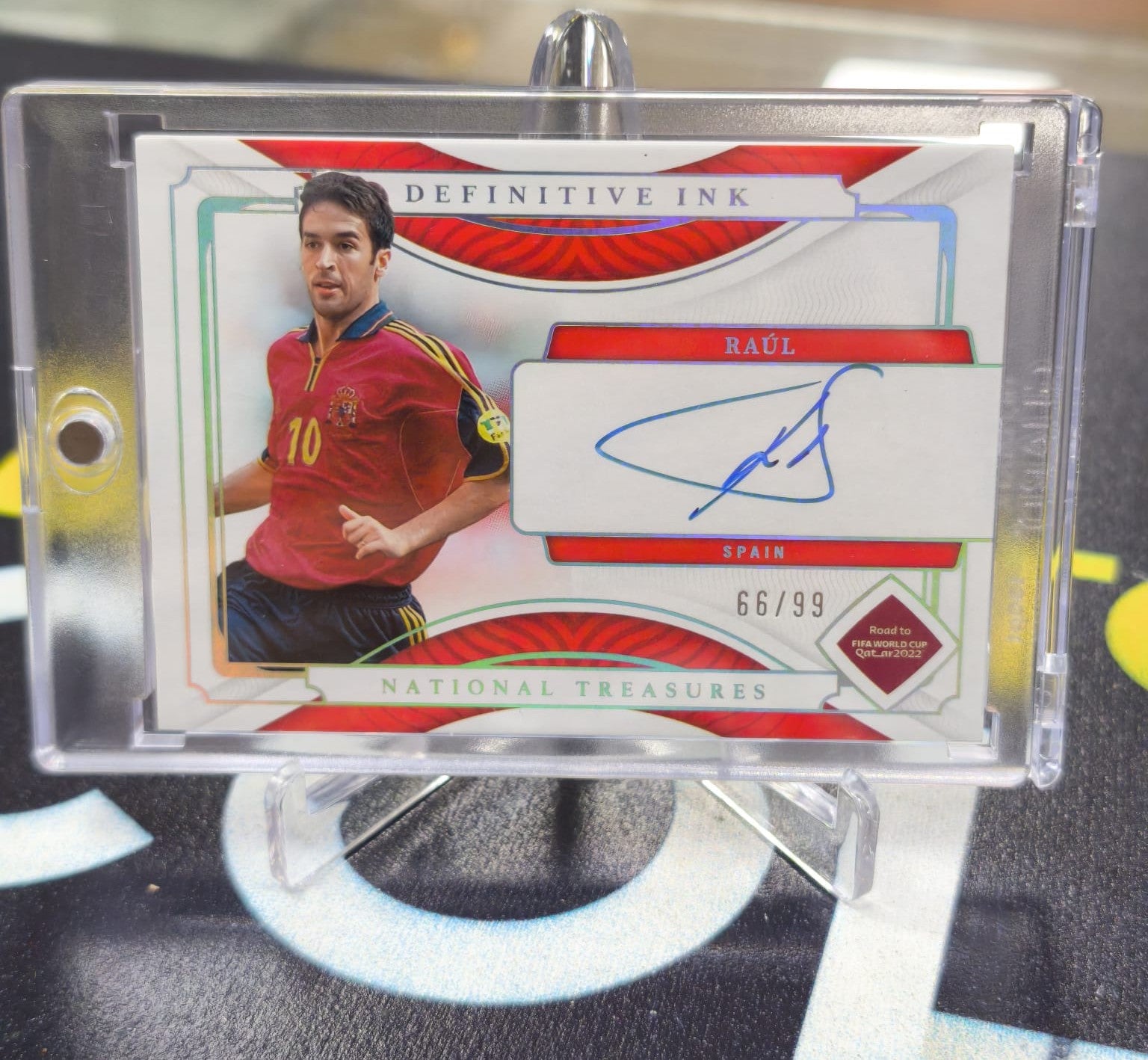 2022 Panini National Treasures Road to World Cup Raul Auto /99 Spain