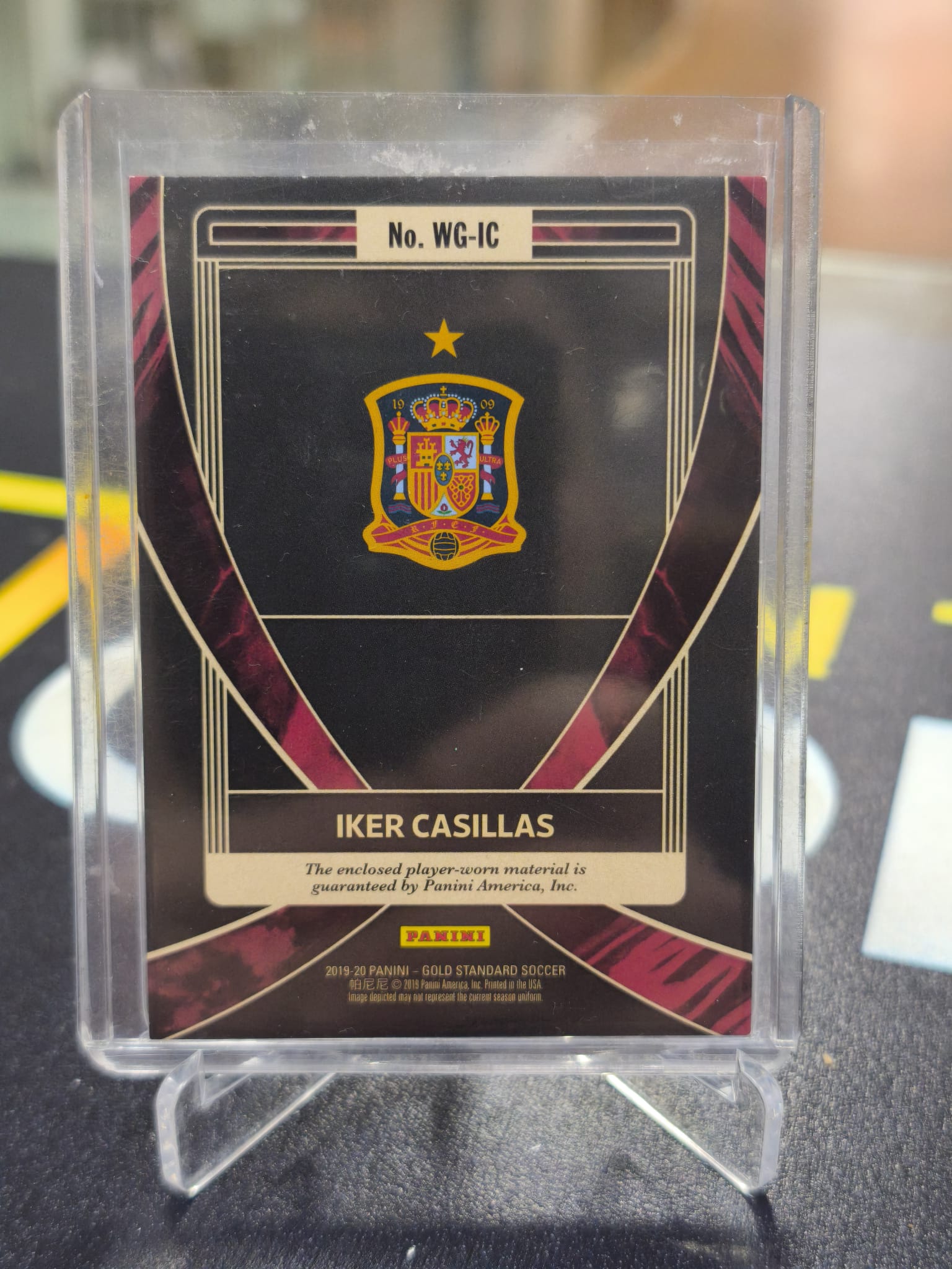 2019-20 Panini Gold Standard Soccer White Gold Iker Casillas /10 Player Worn