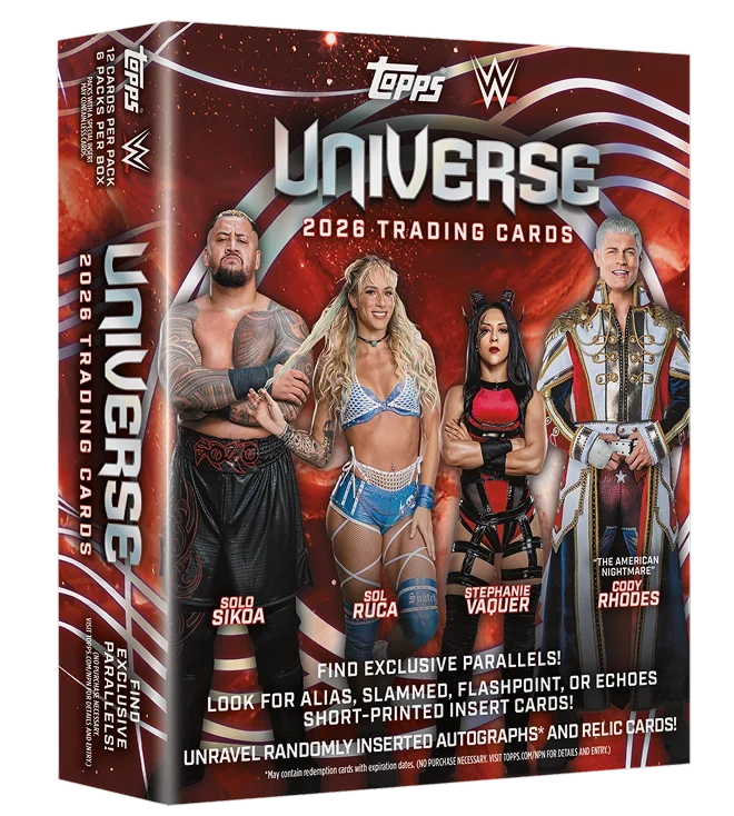 Box Caja Cromos 2026 Topps WWE Universe Mega Box