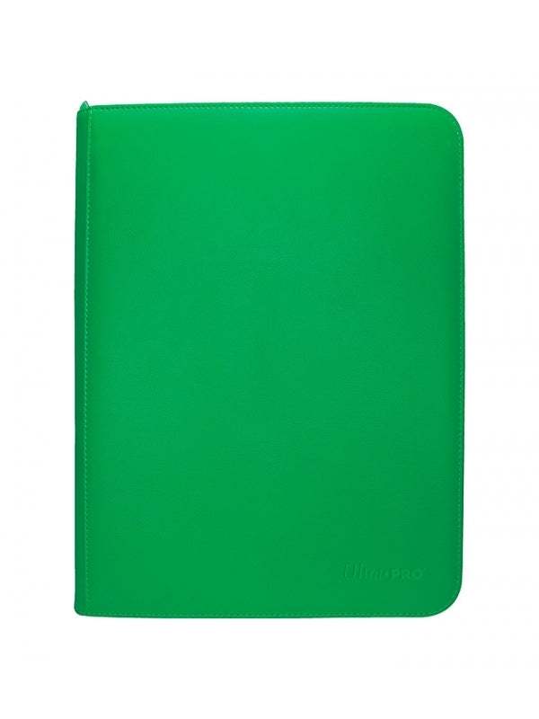 Archivador Ultra Pro Vivid 9 Pocket Zippered Green -