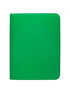 Archivador Ultra Pro Vivid 9 Pocket Zippered Green -