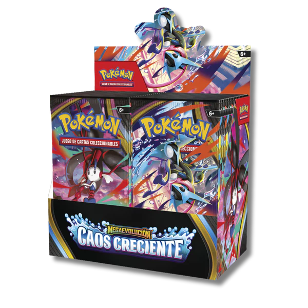Caja Cromos Pokemon Caos Creciente Booster Box Caja de 36 Sobres Español