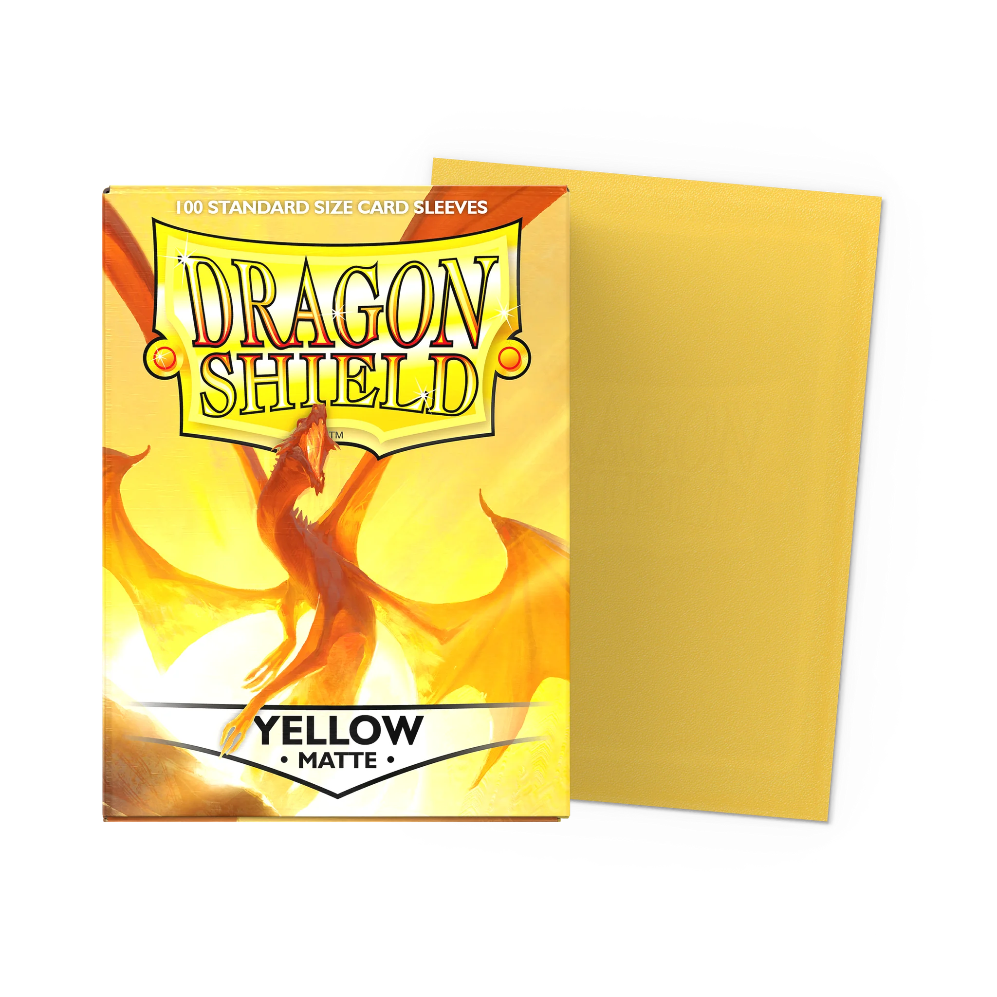 Sleeves Dragon Shield Yellow - Matte Sleeves 100pcs