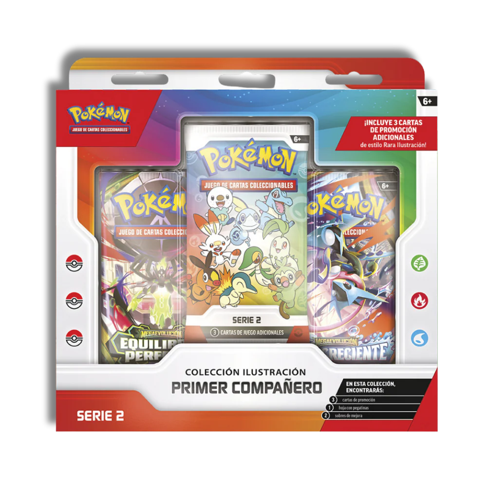 Caja Cromos Pokemon Primer Compañero Series 2 Español