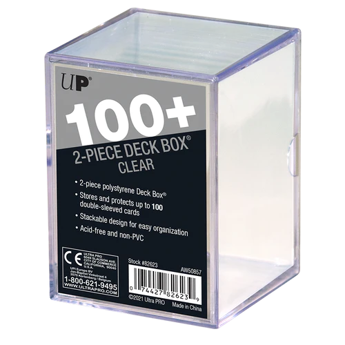 Caja Transparente 2-Piece Clear 100+ Deck Box UltraPro10pristine