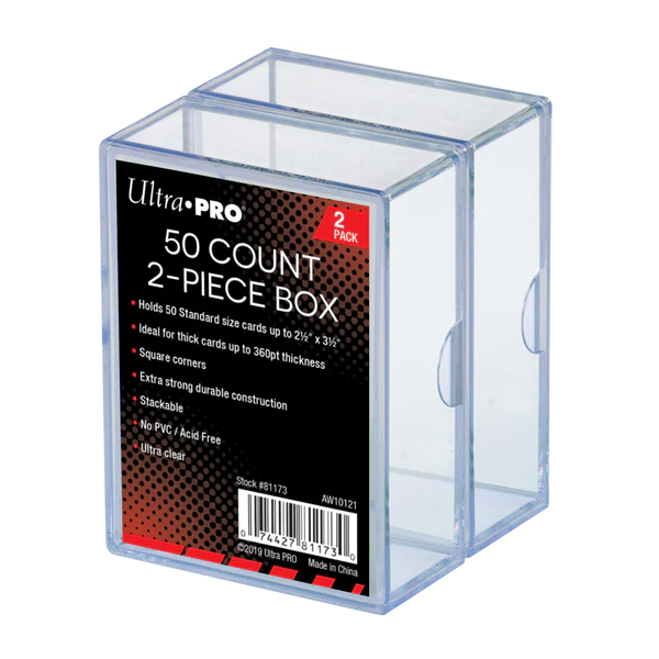 Caja Transparente 2-Piece Clear 50 Deck Box UltraPro -