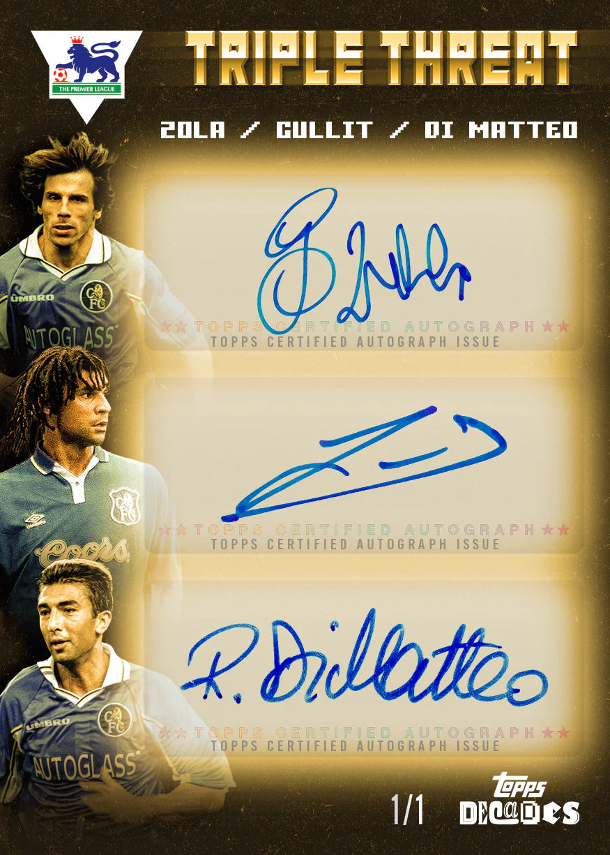 Box Caja Cromos 2025 Topps® Decades Premier League – 90’s Edition