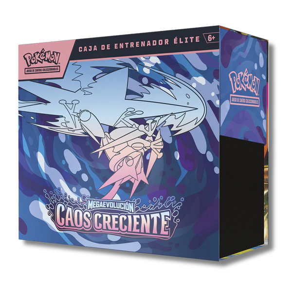 Caja Cromos Pokemon Caos Creciente ETB Elite trainer Box Español