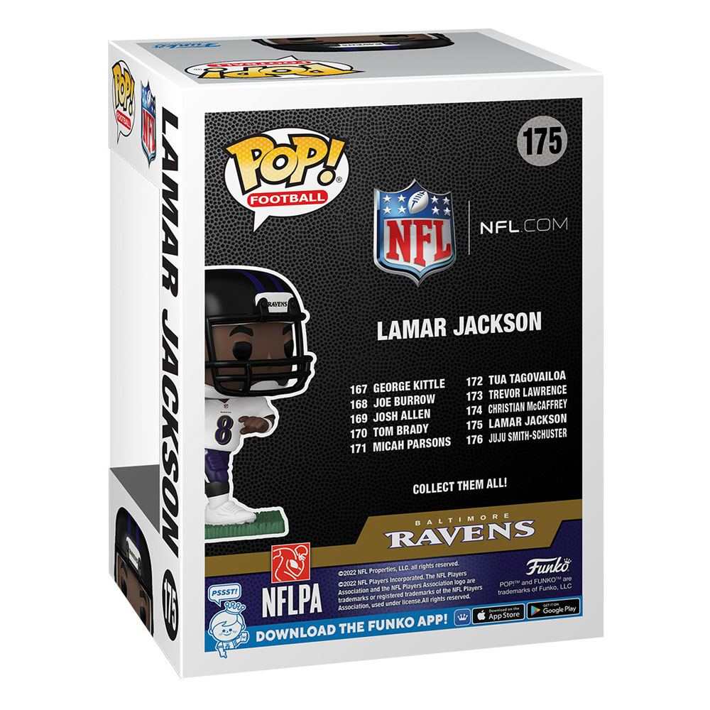 Funko NFL POP! Sports Vinyl Figura Ravens - Lamar Jackson (Away) 9 cm10pristine