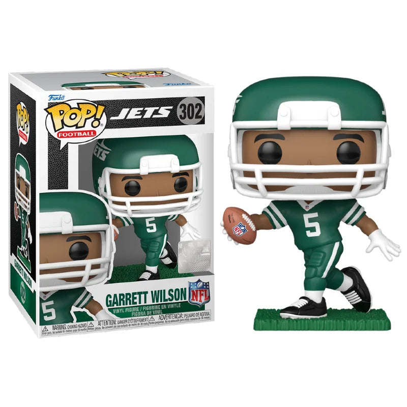 Funko Pop! NFL: Jets Garrett Wilson (Green and White Uniform) #302