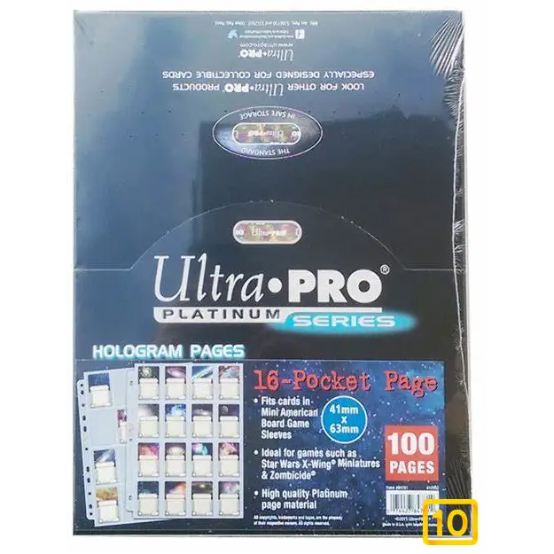 Hoja 16 Bolsillos Platinum UltraPro (100pcs)10pristine