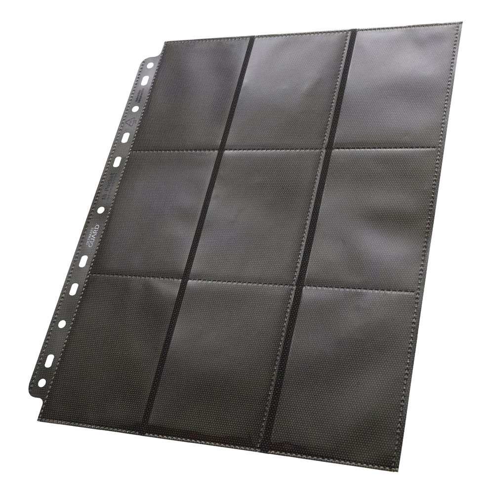Hoja 18 Bolsillos Pages Side-Loading Negro Ultimate Guard
