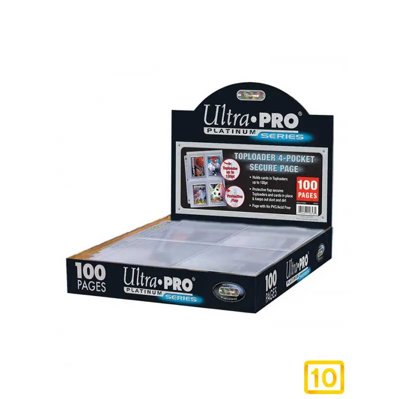 Páginas Ultra Pro Platinum 20 Bolsillos - Para Monedas, Fichas, Sellos, 10 Unidades Páginas Ultra Pro Platinum 20 Bolsillos - Para Monedas, Fichas, Sellos, 10 Unidades