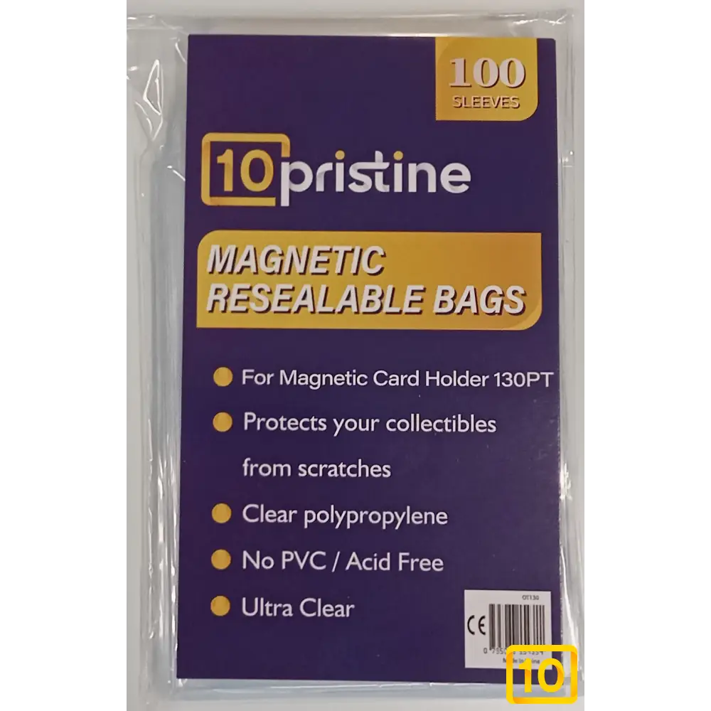 Magnetic Bags Perfect Fit 10Pristine  130PT 100pcs10pristine