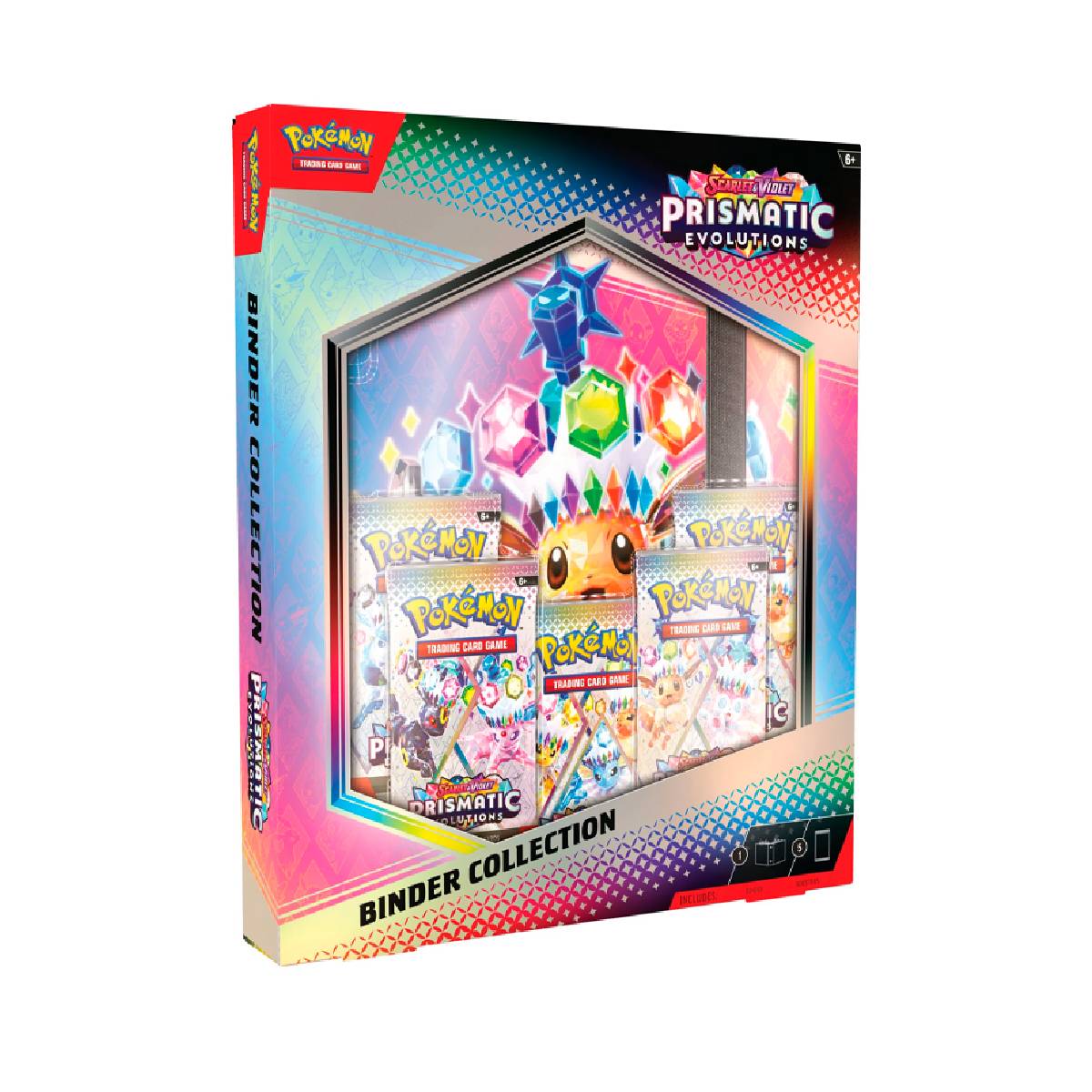 Caja Cromos Pokémon Prismatic Evolutions – Binder Collection (Inglés)