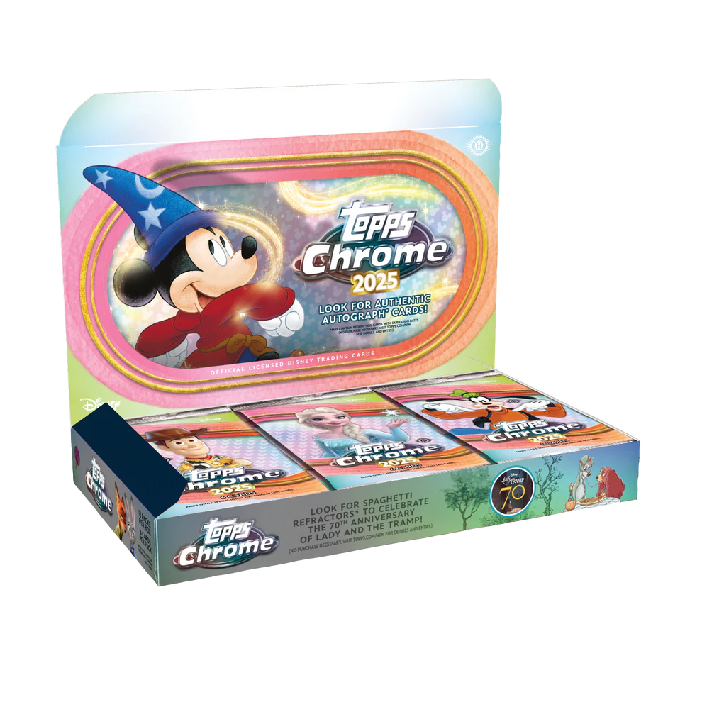 Box Caja Cromos Topps 2025 Disney Chrome Hobby Box