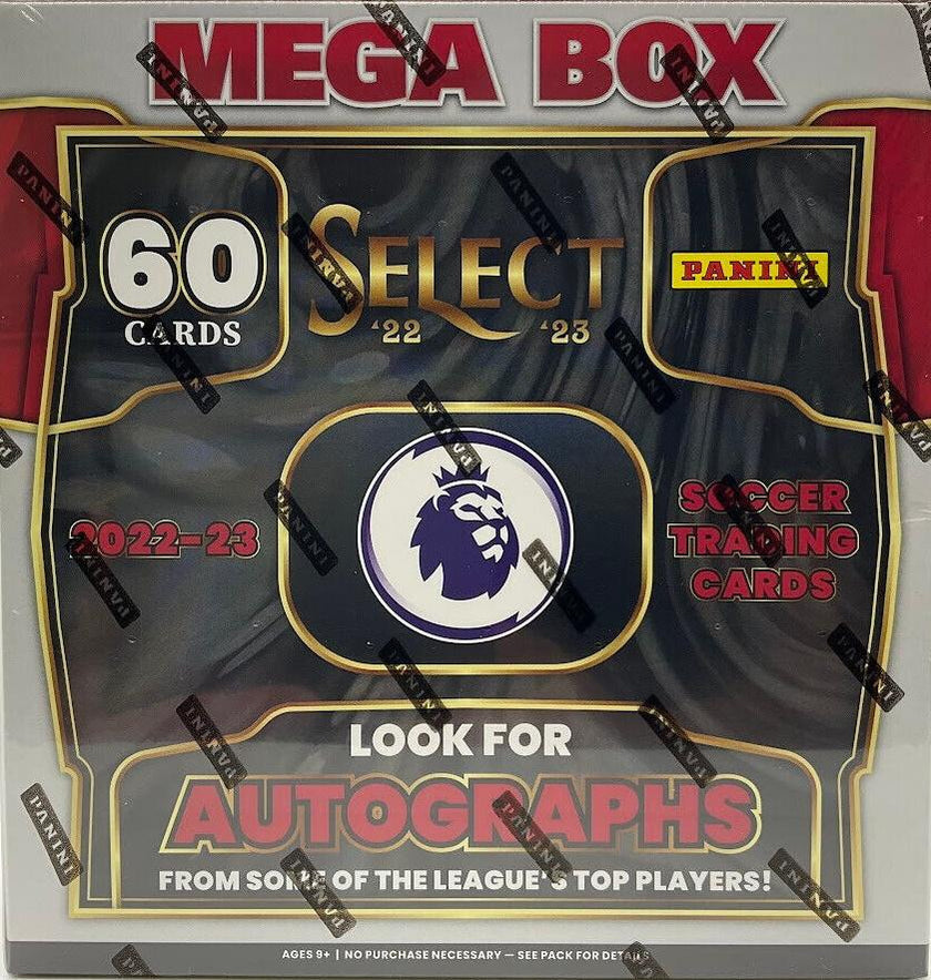 Box Caja Cromos 2022/23 Panini Select Premier League EPL Soccer Mega Box