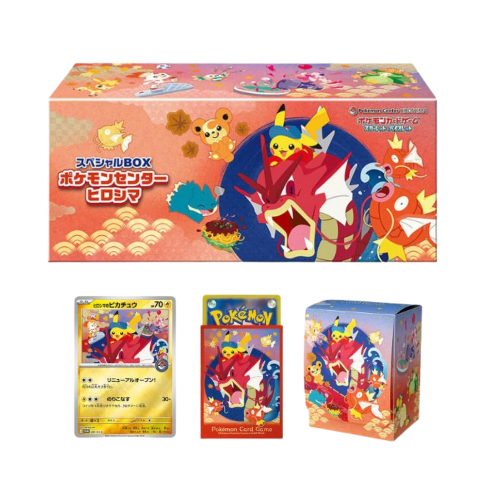 Caja Cromos Pokemon Center Hiroshima Set Box Special Japones