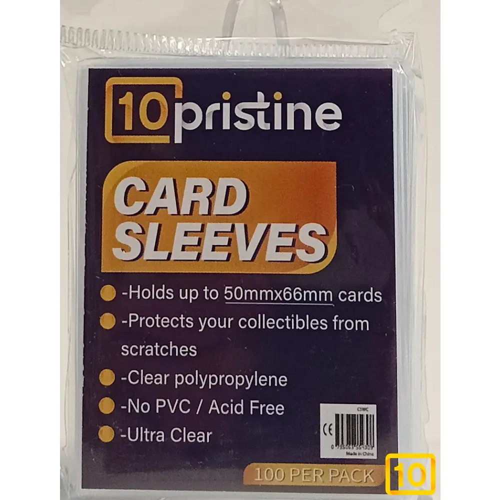 Sleeves 10Pristine 50x66mm 100pcs10pristine