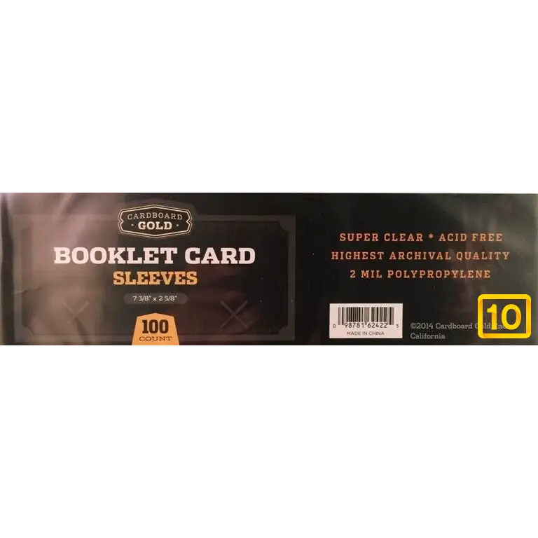 Sleeves Booklet Card CardboardGold10pristine